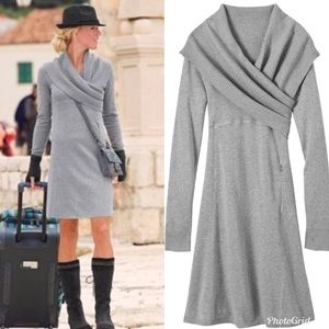 Athleta Sochi Sweater Dress Organic Cotton/Wool S